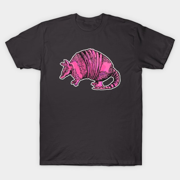 Pink Armadillo T-Shirt by saitken